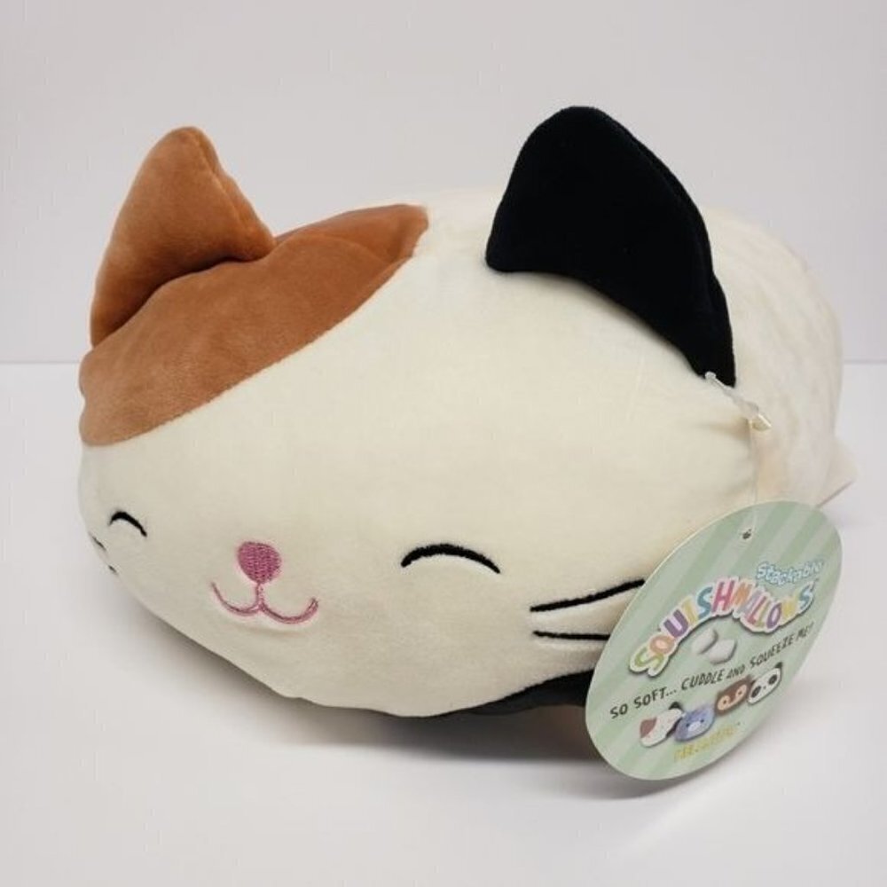 Kellytoy 8" Squishmallows Stackable Calico Kitty Cat 2018 Plush